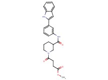 methyl 4-[3-({[3-(1H-indol-2-yl)phenyl]amino}carbonyl)-1-piperidinyl]-4-oxobutanoate