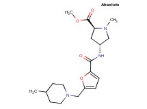 methyl (2S,4R)-1-methyl-4-({5-[(4-methylpiperidin-1-yl)methyl]-2-furoyl}amino)pyrrolidine-2-carboxylate