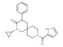 2-cyclopropyl-4-phenyl-9-(1H-pyrrol-2-ylcarbonyl)-2,9-diazaspiro[5.5]undecan-3-one
