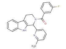 2-(3-fluorobenzoyl)-1-(6-methyl-2-pyridinyl)-2,3,4,9-tetrahydro-1H-beta-carboline