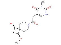 5-{2-[(1R*,3S*)-1-hydroxy-3-methoxy-7-azaspiro[3.5]non-7-yl]-2-oxoethyl}-3-methylpyrimidine-2,4(1H,3H)-dione
