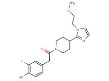 2-fluoro-4-(2-{4-[1-(2-methoxyethyl)-1H-imidazol-2-yl]-1-piperidinyl}-2-oxoethyl)phenol