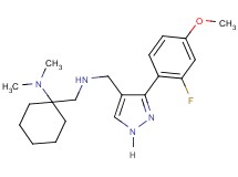 1-[({[3-(2-fluoro-4-methoxyphenyl)-1H-pyrazol-4-yl]methyl}amino)methyl]-N,N-dimethylcyclohexanamine