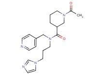 1-acetyl-N-[3-(1H-imidazol-1-yl)propyl]-N-(4-pyridinylmethyl)-3-piperidinecarboxamide