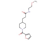 3-[1-(2-furoyl)-4-piperidinyl]-N-(2-methoxyethyl)propanamide