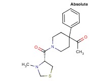 1-(1-{[(4R)-3-methyl-1,3-thiazolidin-4-yl]carbonyl}-4-phenyl-4-piperidinyl)ethanone