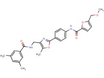 N-[4-(4-{[(3,5-dimethylbenzoyl)amino]methyl}-5-methyl-1,3-oxazol-2-yl)phenyl]-5-(methoxymethyl)-2-furamide