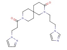 2-[3-(1H-imidazol-1-yl)propyl]-9-[3-(1H-pyrazol-1-yl)propanoyl]-2,9-diazaspiro[5.5]undecan-3-one