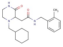 2-[1-(cyclohexylmethyl)-3-oxo-2-piperazinyl]-N-(2-methylbenzyl)acetamide