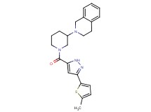 2-(1-{[3-(5-methyl-2-thienyl)-1H-pyrazol-5-yl]carbonyl}-3-piperidinyl)-1,2,3,4-tetrahydroisoquinoline