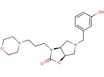 (3aS*,6aR*)-5-(3-hydroxybenzyl)-3-(3-morpholin-4-ylpropyl)hexahydro-2H-pyrrolo[3,4-d][1,3]oxazol-2-one