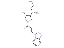 (3S*,4S*)-1-[3-(1H-1,2,3-benzotriazol-1-yl)propanoyl]-4-[methyl(propyl)amino]-3-pyrrolidinol