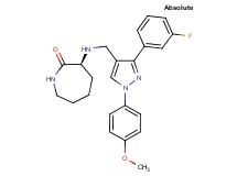 (3S)-3-({[3-(3-fluorophenyl)-1-(4-methoxyphenyl)-1H-pyrazol-4-yl]methyl}amino)-2-azepanone
