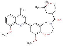 4-[(2,2-dimethyltetrahydro-2H-pyran-4-yl)carbonyl]-9-methoxy-7-(8-methoxy-4-methyl-2-quinolinyl)-2,3,4,5-tetrahydro-1,4-benzoxazepine