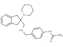 N-{4-[({[2-(1-piperidinyl)-2,3-dihydro-1H-inden-2-yl]methyl}amino)methyl]phenyl}acetamide