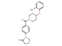 1-(4-{[4-(2-methylphenoxy)-1-piperidinyl]carbonyl}phenyl)-2-pyrrolidinone
