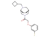 (1R*,5R*)-6-(cyclobutylmethyl)-3-[(3-fluorophenoxy)acetyl]-3,6-diazabicyclo[3.2.2]nonane