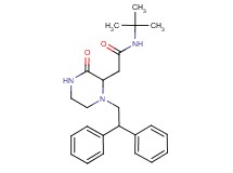 N-(tert-butyl)-2-[1-(2,2-diphenylethyl)-3-oxo-2-piperazinyl]acetamide