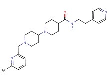 1'-[(6-methyl-2-pyridinyl)methyl]-N-[2-(4-pyridinyl)ethyl]-1,4'-bipiperidine-4-carboxamide