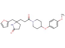 5-(2-furylmethyl)-5-{3-[4-(4-methoxyphenoxy)-1-piperidinyl]-3-oxopropyl}-2-pyrrolidinone