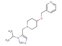 3-[({1-[(1-isopropyl-1H-imidazol-5-yl)methyl]piperidin-4-yl}oxy)methyl]pyridine