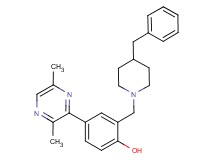 2-[(4-benzyl-1-piperidinyl)methyl]-4-(3,6-dimethyl-2-pyrazinyl)phenol