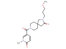 2-(3-methoxypropyl)-8-[(1-methyl-6-oxo-1,6-dihydro-3-pyridinyl)carbonyl]-2,8-diazaspiro[4.5]decan-3-one