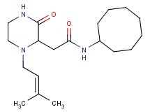 N-cyclooctyl-2-[1-(3-methyl-2-buten-1-yl)-3-oxo-2-piperazinyl]acetamide