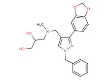 3-[{[3-(1,3-benzodioxol-5-yl)-1-benzyl-1H-pyrazol-4-yl]methyl}(methyl)amino]-1,2-propanediol