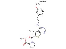 methyl 1-[(4-{[2-(3-methoxyphenyl)ethyl]amino}-5-methylthieno[2,3-d]pyrimidin-6-yl)carbonyl]-L-prolinate
