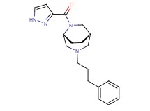 (1S*,5R*)-3-(3-phenylpropyl)-6-(1H-pyrazol-3-ylcarbonyl)-3,6-diazabicyclo[3.2.2]nonane