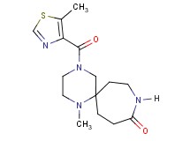 1-methyl-4-[(5-methyl-1,3-thiazol-4-yl)carbonyl]-1,4,9-triazaspiro[5.6]dodecan-10-one