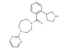 1-(2-pyrimidinyl)-4-[2-(3-pyrrolidinyl)benzoyl]-1,4-diazepane dihydrochloride