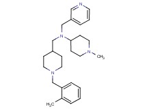 1-methyl-N-{[1-(2-methylbenzyl)-4-piperidinyl]methyl}-N-(3-pyridinylmethyl)-4-piperidinamine