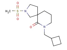 7-(cyclobutylmethyl)-2-(methylsulfonyl)-2,7-diazaspiro[4.5]decan-6-one