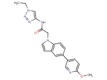 N-(1-ethyl-1H-1,2,3-triazol-4-yl)-2-[5-(6-methoxypyridin-3-yl)-1H-indol-1-yl]acetamide