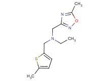 N-[(5-methyl-1,2,4-oxadiazol-3-yl)methyl]-N-[(5-methyl-2-thienyl)methyl]ethanamine