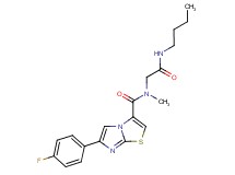 N-[2-(butylamino)-2-oxoethyl]-6-(4-fluorophenyl)-N-methylimidazo[2,1-b][1,3]thiazole-3-carboxamide