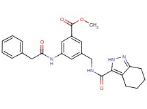 methyl 3-[(phenylacetyl)amino]-5-{[(4,5,6,7-tetrahydro-2H-indazol-3-ylcarbonyl)amino]methyl}benzoate