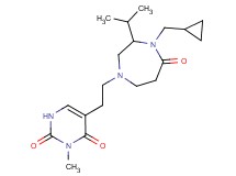 5-{2-[4-(cyclopropylmethyl)-3-isopropyl-5-oxo-1,4-diazepan-1-yl]ethyl}-3-methylpyrimidine-2,4(1H,3H)-dione