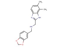 (1,3-benzodioxol-5-ylmethyl)[(6,7-dimethyl-1H-benzimidazol-2-yl)methyl]amine