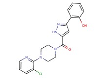 2-(5-{[4-(3-chloro-2-pyridinyl)-1-piperazinyl]carbonyl}-1H-pyrazol-3-yl)phenol