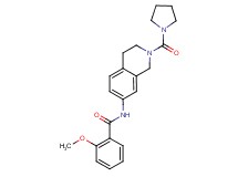 2-methoxy-N-[2-(pyrrolidin-1-ylcarbonyl)-1,2,3,4-tetrahydroisoquinolin-7-yl]benzamide