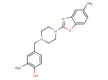 2-methyl-4-{[4-(5-methyl-1,3-benzoxazol-2-yl)piperazin-1-yl]methyl}phenol