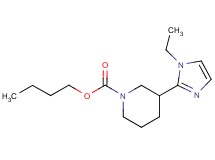 butyl 3-(1-ethyl-1H-imidazol-2-yl)-1-piperidinecarboxylate