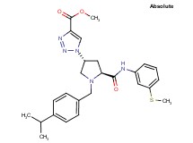 methyl 1-[(3R,5S)-1-(4-isopropylbenzyl)-5-({[3-(methylthio)phenyl]amino}carbonyl)-3-pyrrolidinyl]-1H-1,2,3-triazole-4-carboxylate