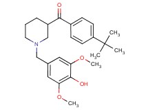 (4-tert-butylphenyl)[1-(4-hydroxy-3,5-dimethoxybenzyl)-3-piperidinyl]methanone