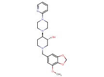 (3R*,4R*)-1-[(7-methoxy-1,3-benzodioxol-5-yl)methyl]-4-[4-(2-pyridinyl)-1-piperazinyl]-3-piperidinol