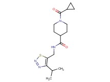 1-(cyclopropylcarbonyl)-N-[(4-isopropyl-1,2,3-thiadiazol-5-yl)methyl]-4-piperidinecarboxamide