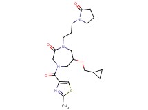 6-(cyclopropylmethoxy)-4-[(2-methyl-1,3-thiazol-4-yl)carbonyl]-1-[3-(2-oxo-1-pyrrolidinyl)propyl]-1,4-diazepan-2-one